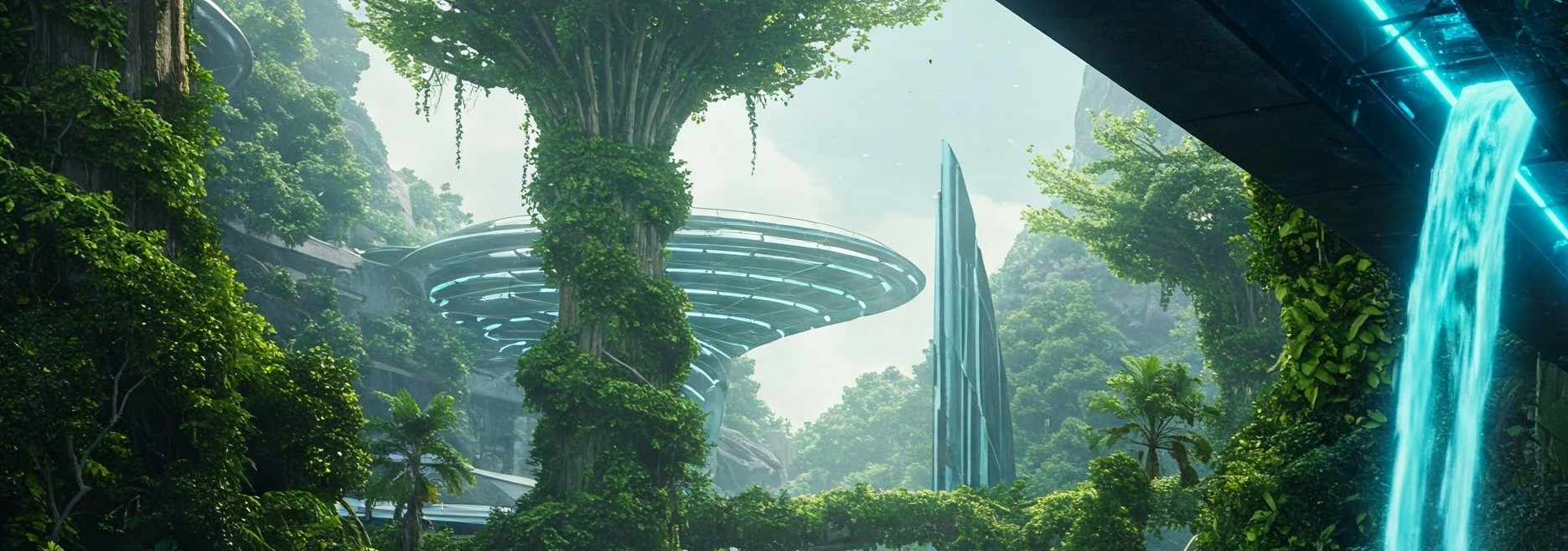 futuristic forest